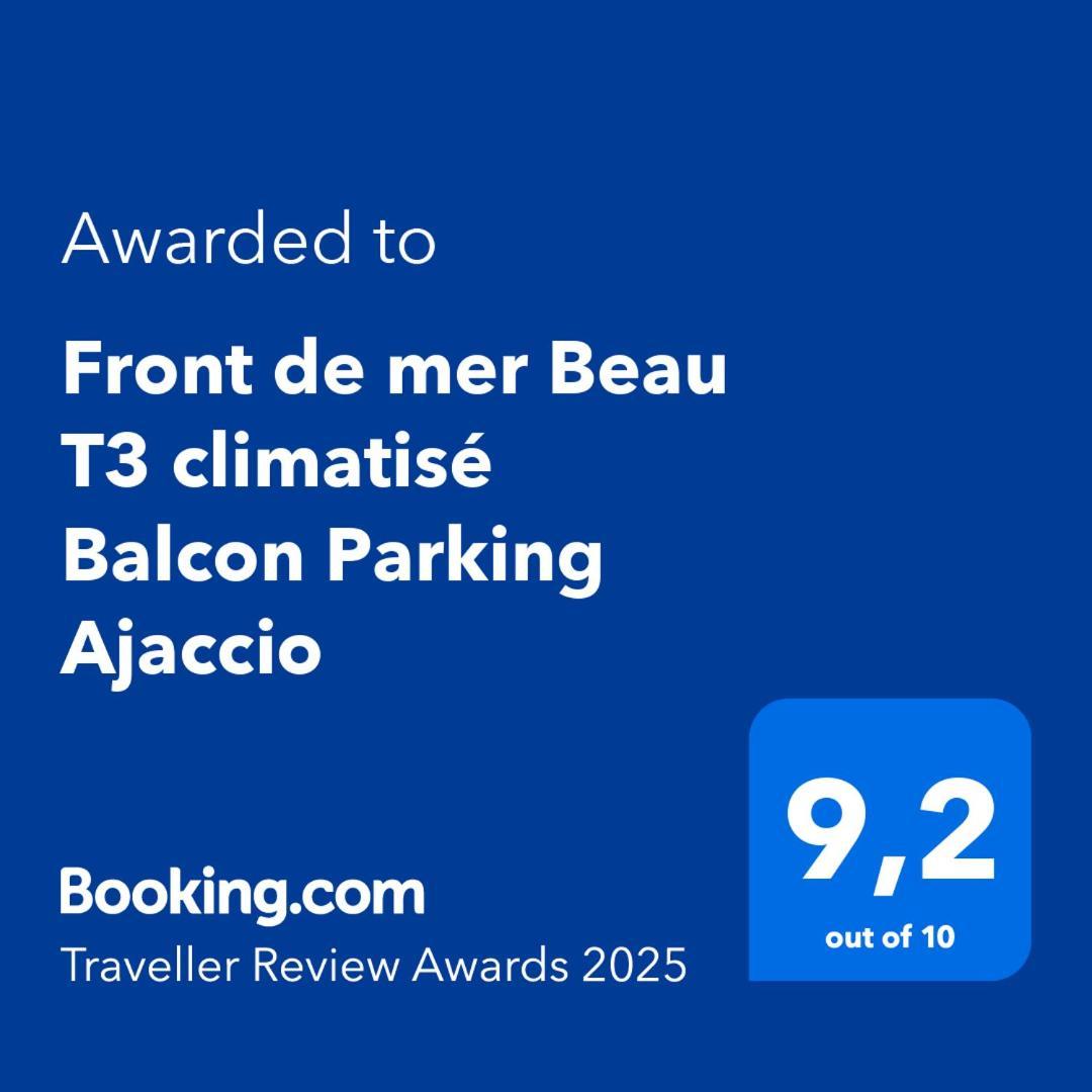 Front De Mer Beau T3 Climatise Balcon Parking Ajaccio Ajaccio  Buitenkant foto